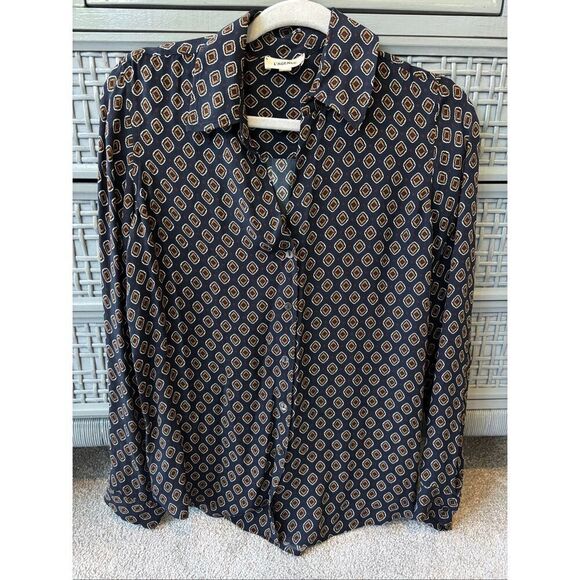 NWOT L’Agence silk Nina blouse, XS $385 G15 - Picture 3 of 9